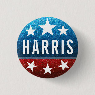 Support Kamala Harris 2024 Progress and Unity 1 Inch Round Button