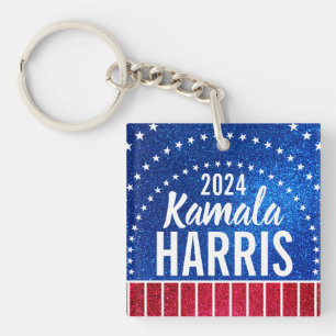 Support Kamala Harris 2024 Progress and Unity Keychain
