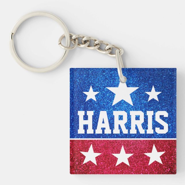 Support Kamala Harris 2024 Progress and Unity Keychain (Front)