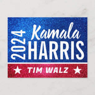 Support Kamala Harris 2024 Progress and Unity Postcard