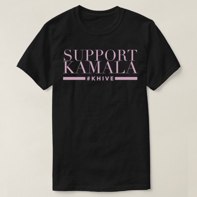 Support Kamala khive tag T-Shirt (Design Front)