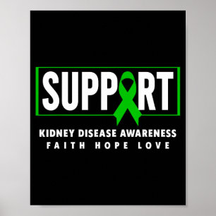 Support kidney disease awareness - kidney disease poster