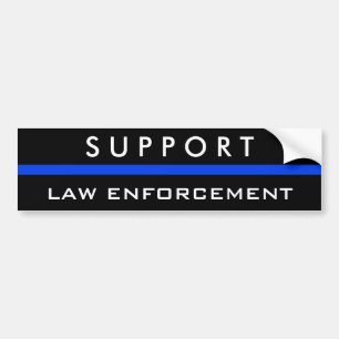 SUPPORT LAW ENFORCEMENT Bumper Sticker
