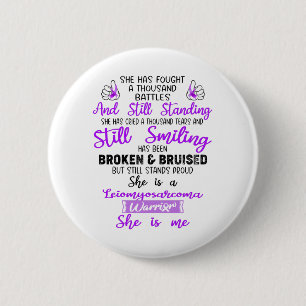 Support Leiomyosarcoma Warrior Gifts 2 Inch Round Button