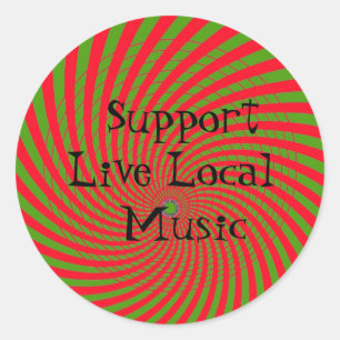 Support Live Local Music Sticker