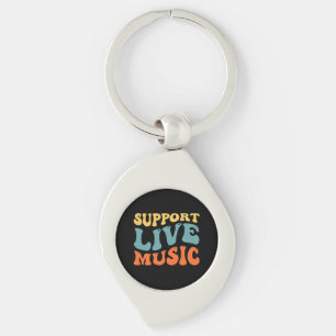 Support Live Music Keychain