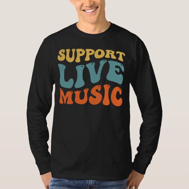 Support Live Music T-Shirt (Front)