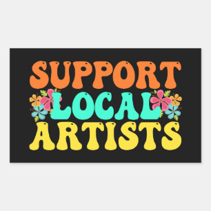 Support Local Artists For Music Lover Sticker