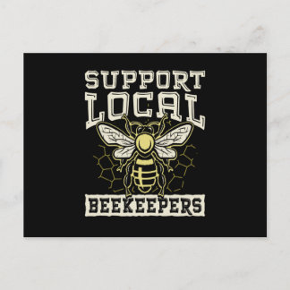 Support Local Beekeepers Beekeeper Postcard