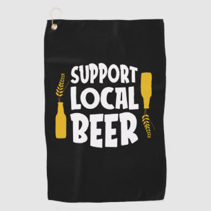 Support Local Beer Golf Towel