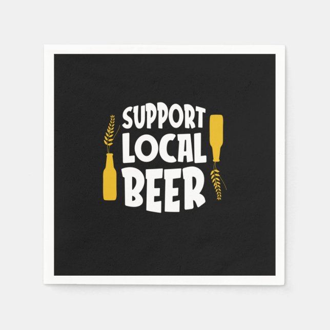 Support Local Beer Napkin (Front)