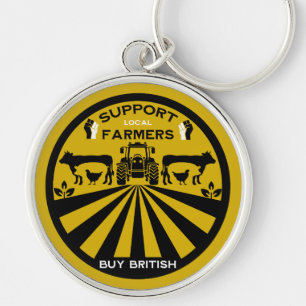 Support Local British Farm Produce Keychain