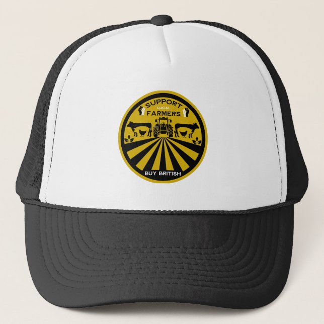 Support Local British Farm Produce Trucker Hat (Front)