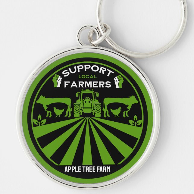 Support Local Farm Produce Keychain (Front)