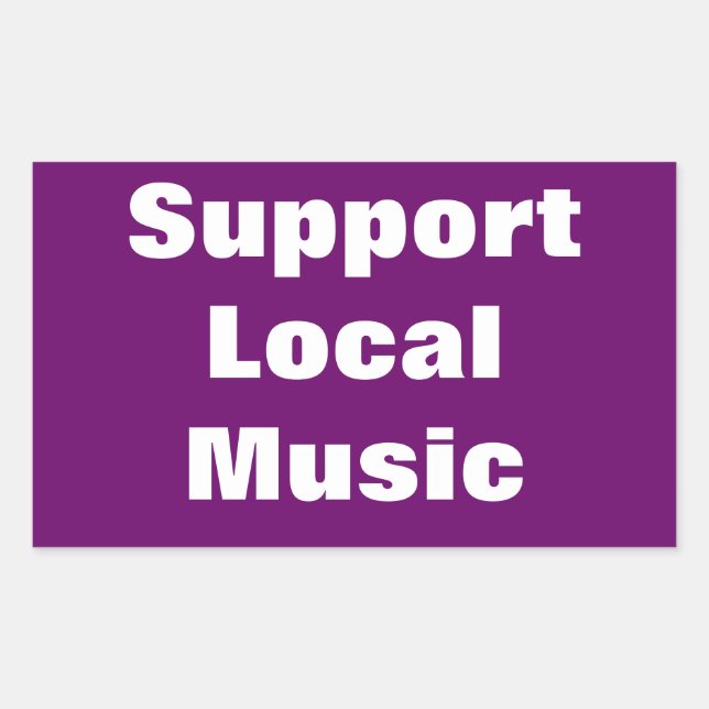 Support Local Music Sticker (Front)