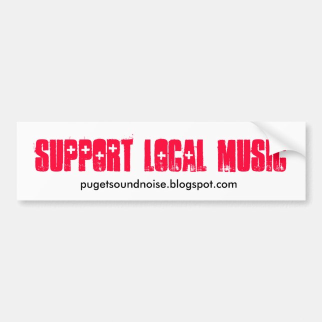 Support Local Music Sticker (Front)