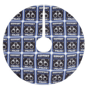 Support Local Police Brushed Polyester Tree Skirt