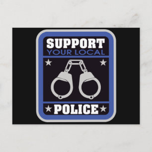Support Local Police Postcard