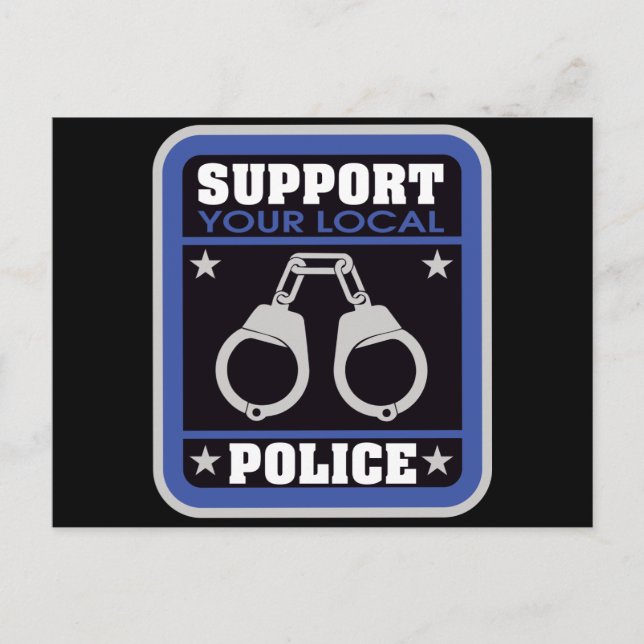 Support Local Police Postcard (Front)
