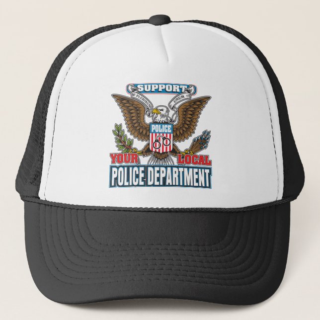 Support Local Police Trucker Hat (Front)