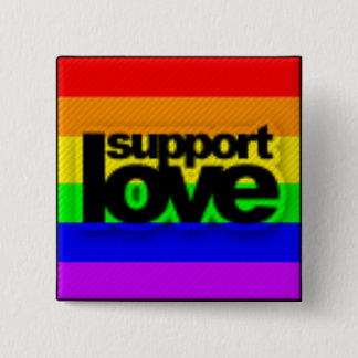 Support love. 2 inch square button