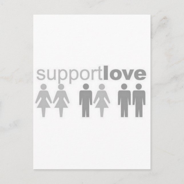 support-love postcard (Front)