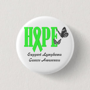 Support Lymphoma  Cancer Awareness 1 Inch Round Button