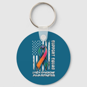 Support Lynch Syndrome Squad Awareness Fun Keychain