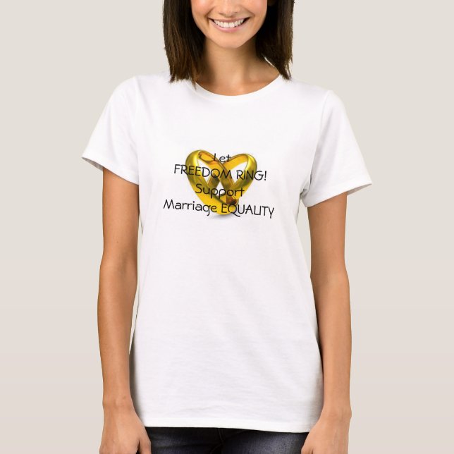 Support Marriage Equality T-Shirt (Front)