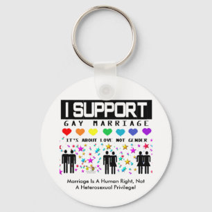 Support Marriage Keychain