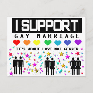 Support Marriage Postcard