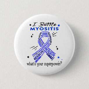 Support Myositis Warrior Gifts 2 Inch Round Button