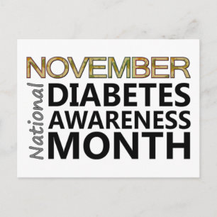 Support National Diabetes Awareness Month November Postcard