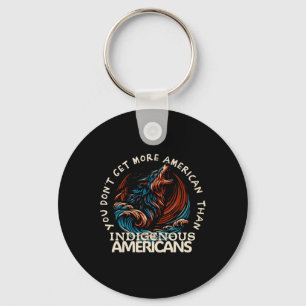 Support Native Americans Against Trump Keychain