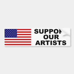 Support Our Artists Bumper Sticker