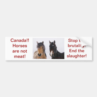 Support our horses with a bumper sticker
