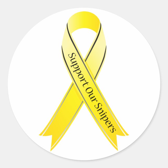 Support Our Snipers Classic Round Sticker (Front)