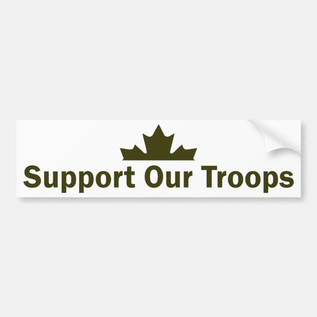 Support Our Troops Bumper Sticker (Front)