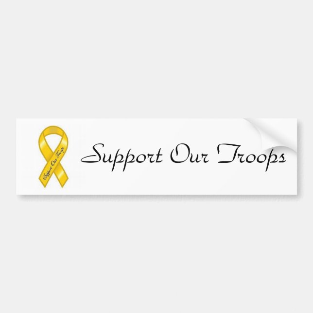 Support our Troops Bumper Sticker (Front)