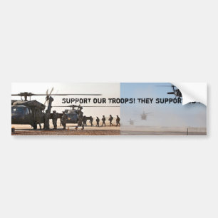 SUPPORT our troops Bumper Sticker