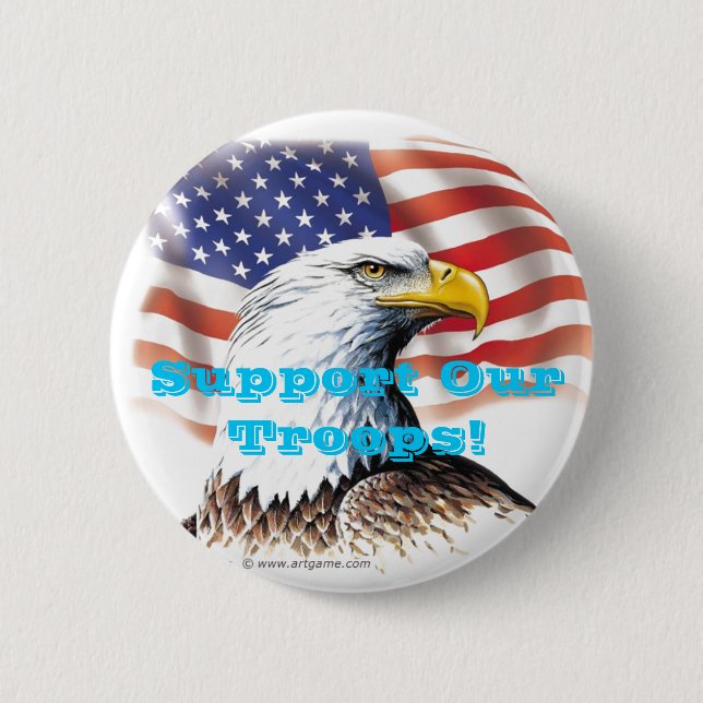Support Our Troops! Button (Front)