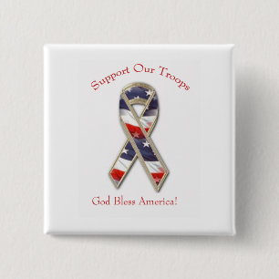 Support our troops buttons