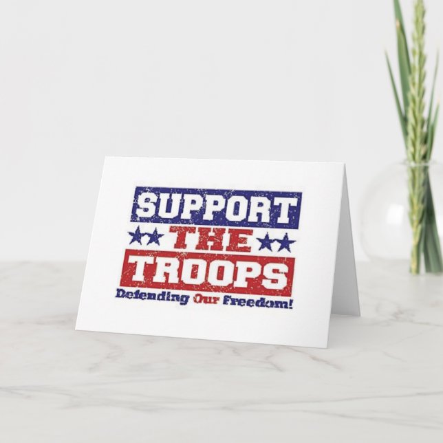 Support our Troops Card (Front)