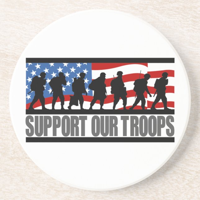 Support Our Troops coasters (Front)