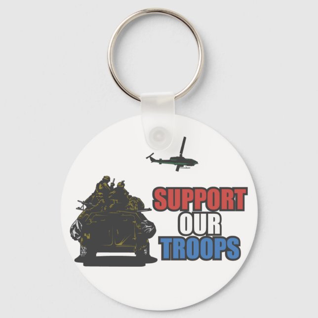 Support Our Troops Key Chain (Front)