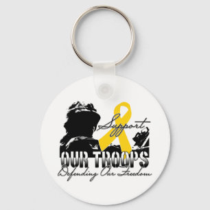 Support Our Troops Keychain