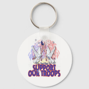 "Support Our Troops" Keychain