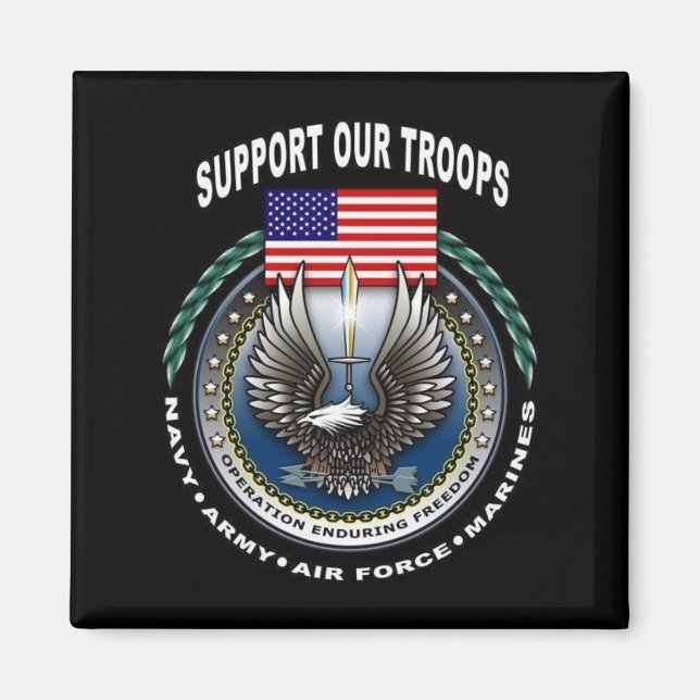 Support Our Troops Magnet (Front)