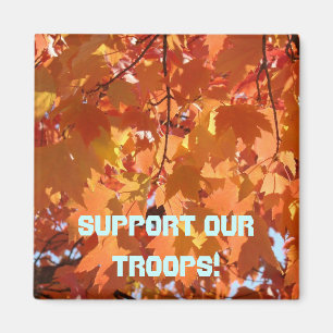 Support Our Troops! magnet Military Soldiers