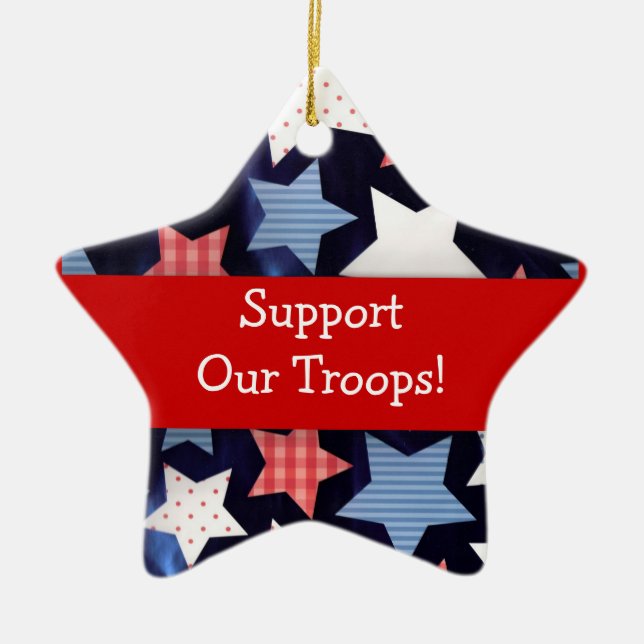 Support Our Troops Ornament (Front)